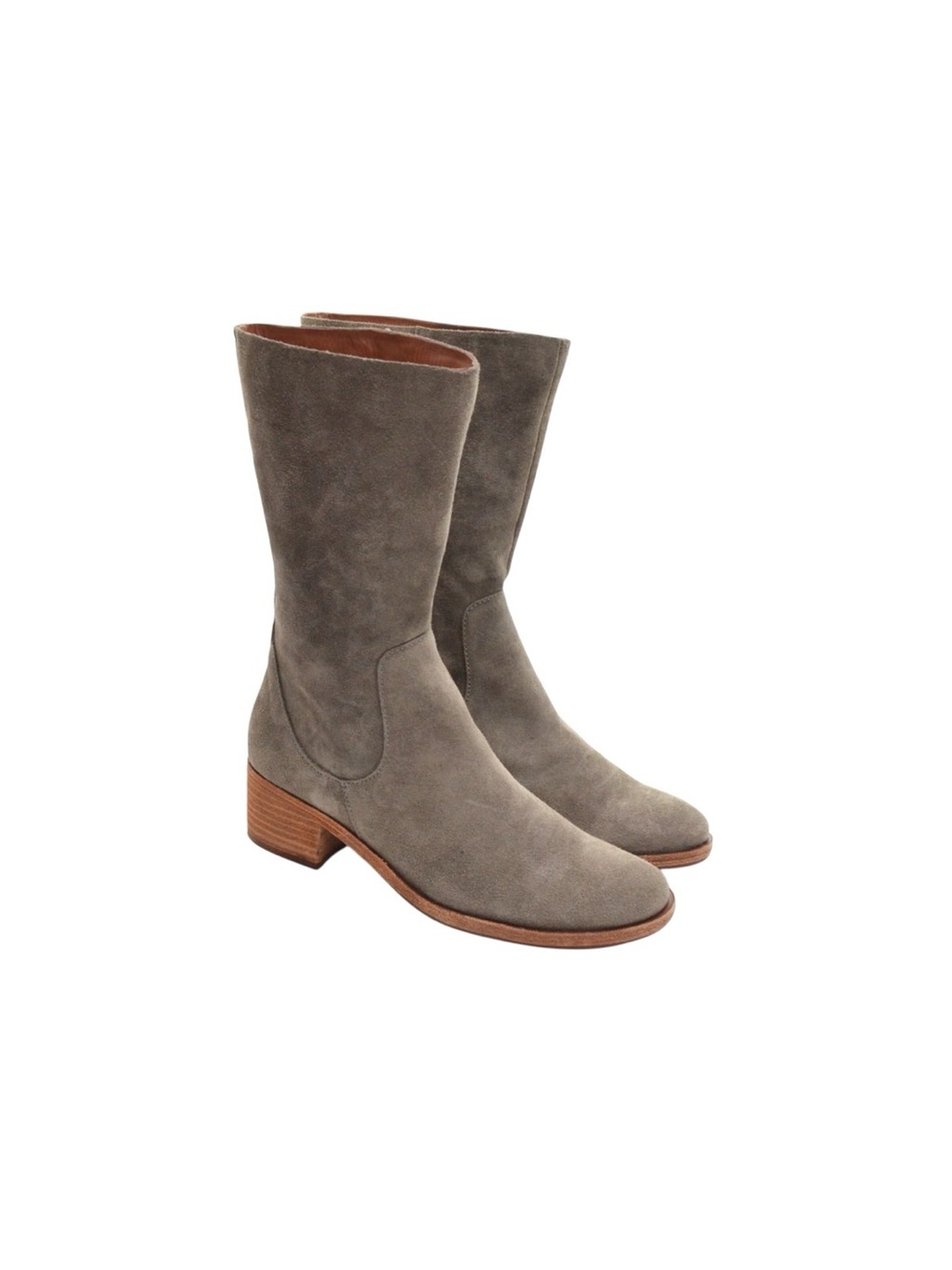 Kork-Ease Mercia Taupe Suede Mid-calf Boots 8 M